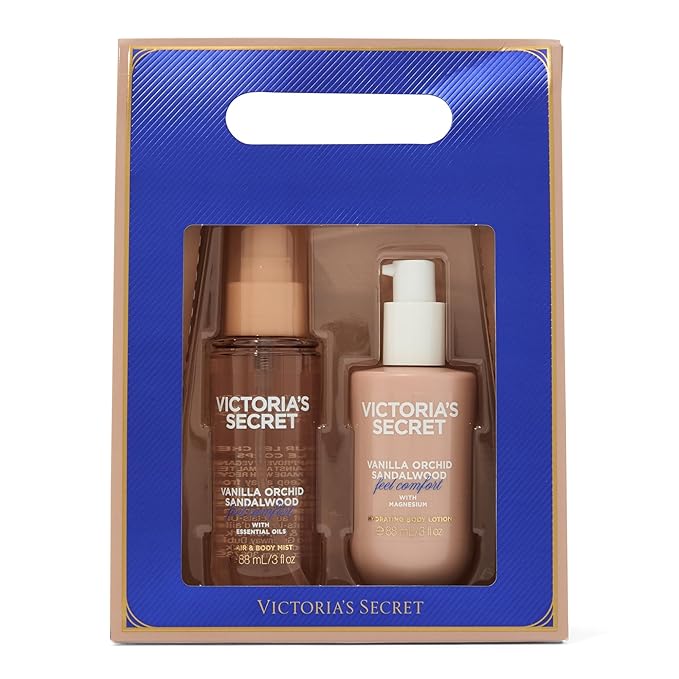 Victoria's Secret 2 Piece Body Care Holiday Gift Set, Vanilla Orchid Sandalwood