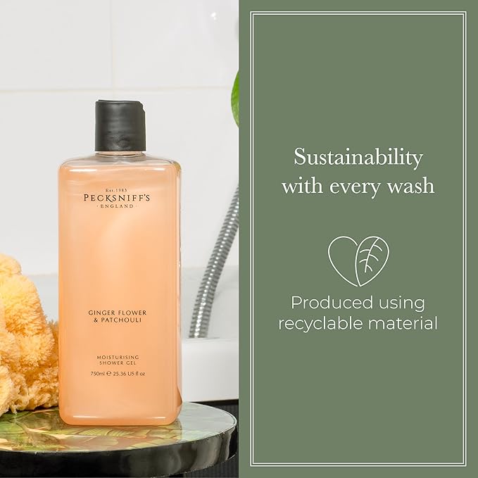Pecksniff's Classic 750ml Shower Gel Ginger Flower & Patchouli
