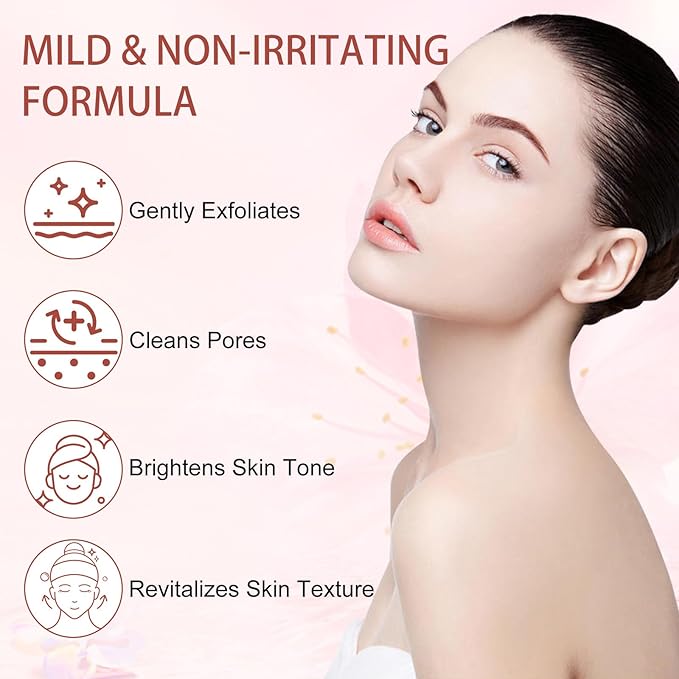 Purifying Exfoliating Gel, Facial Exfoliator Cleanser, Face Scrub, Natural Exfoliating Gel Purifying Cream, Gentle for Face Body, Deep Cleansing for All Skin