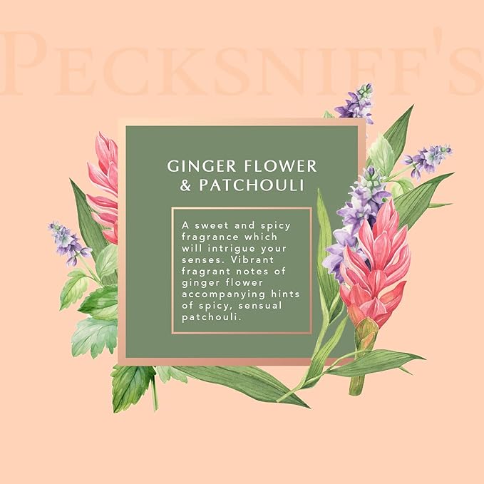 Pecksniff's Ginger Flower & Patchouli Moisturizing Shower Gel | 1000 ml / 33.80 Fl Oz