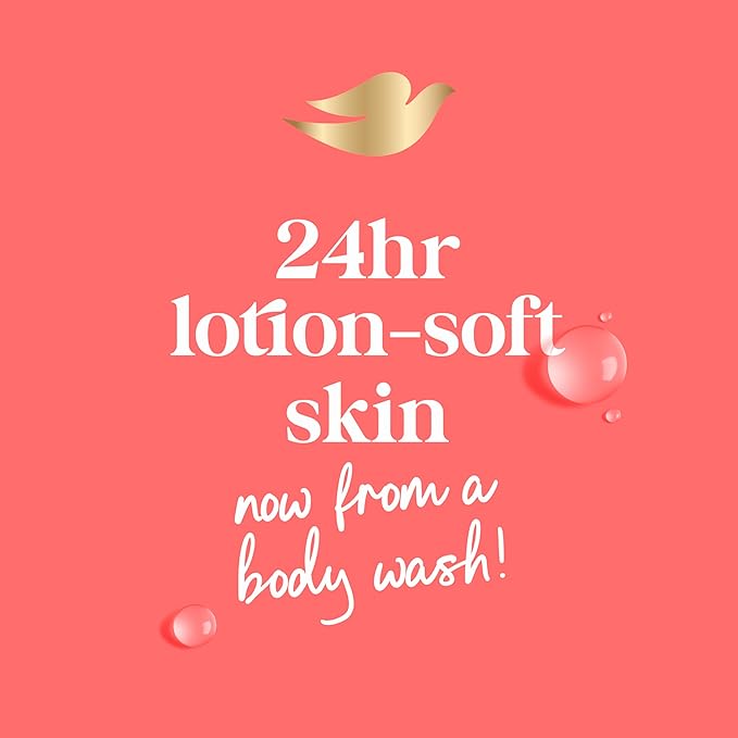 Dove Body Wash Rebalance White Peach & Rice Milk For 24hr Lotion-Soft Skin Moisturizing Skin Cleanser with No Sulfates No Parabens 30.6 oz