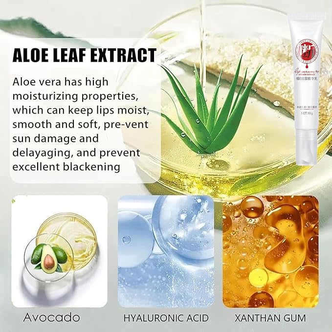 XIRUJNFD Lip Serum, Remove Dark Lips Pink Fresh Lightening Lips Treatment Lip Balm, Moisturizer Nourishing Essence Lips (3)