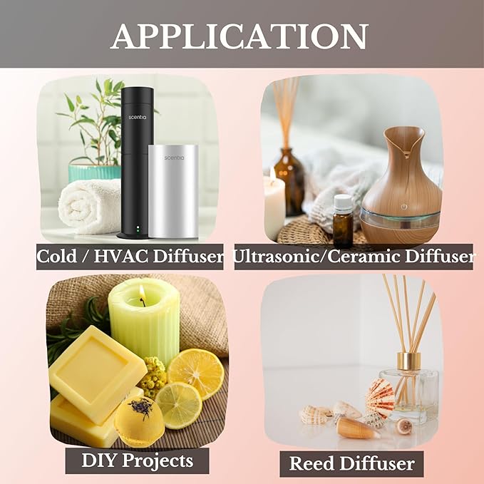 Scentia Noir Mystique – Hotel-Inspired Diffuser Oil, 20ml (0.67 fl oz) | Essential Oil Blend of Rose, Bergamot, Lemon & Musk | Luxury Aroma for Aromatherapy Diffusers & Humidifiers, Thanksgiving Gift