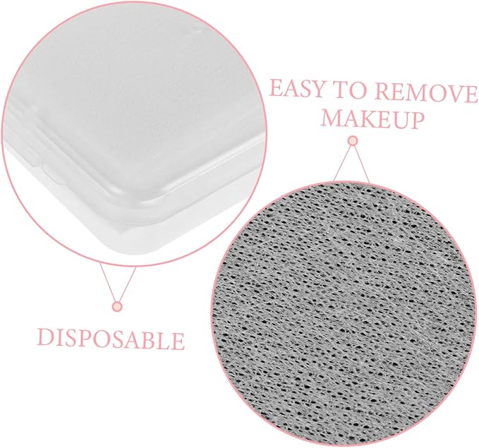 Zerodeko 80pcs Thin Soft Cotton Face Wipes for Makeup Removal and Toner Application Disposable Hypoallergenic Exfoliating Pads for Facial and Eye Cleansing White Cotton Ovals