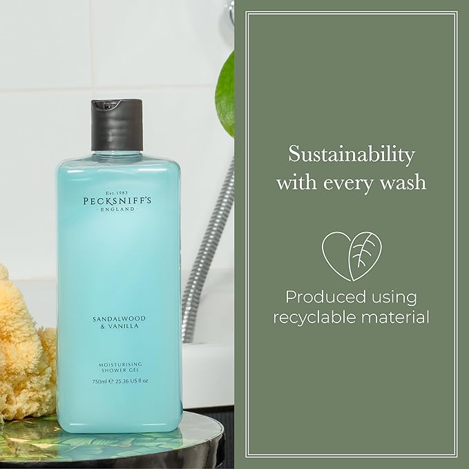 Pecksniff's Classic 750ml Shower Gel Sandalwood & Vanilla