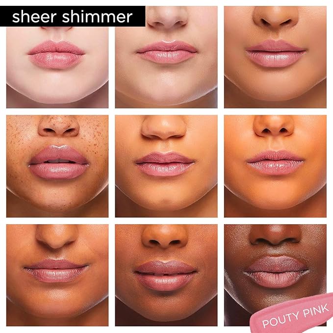 Pure Illumination Light-Up Lip Gloss with LED-Lit Applicator Brush + Side Mirror, Non-Sticky, Moisturizing Hydrating Lip Glosses with Lanolin, Jojoba Oil, & Vitamin E, Pouty Pink