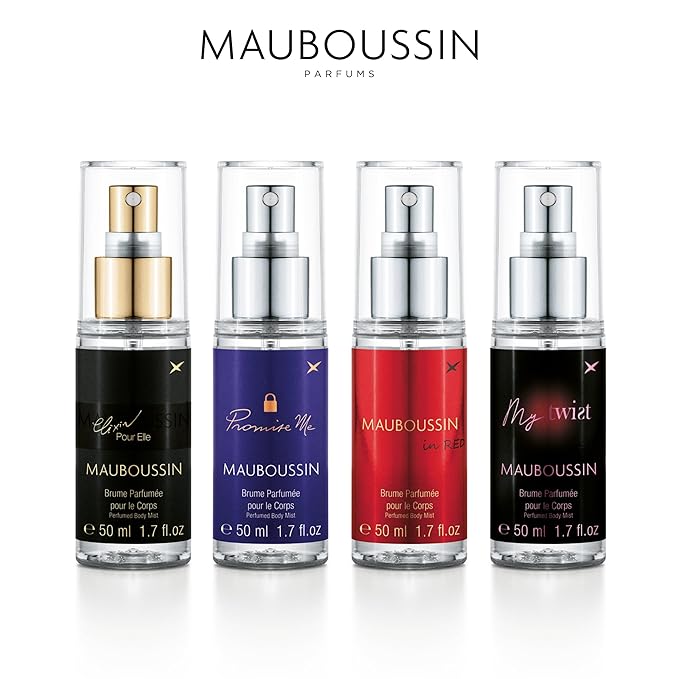 Mauboussin - Body Mist Set Premium 4x50ml (4x1.7 Fl Oz) : Elixir Pour Elle, Promise Me, In Red & My Twist Body Mists