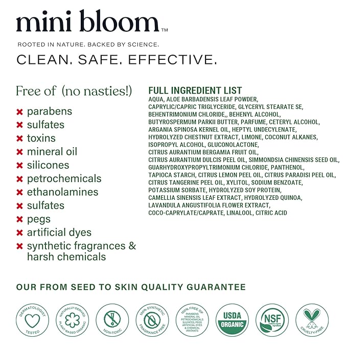 Mini Bloom Knots Be Gone Detangling Conditioner Treatment | Detangler Baby & Kid Safe | Shea Butter, Plant Rich Oils & Flower Extracts | Leaves Hair Soft, Shiny, Manageable & Tangle-free Travel Size