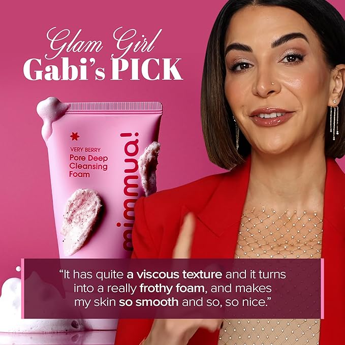 VERY BERRY Pore Deep Cleansing Foam | Berry Complex+Micro Biome for Moisture & Healthy Glow | Gentle Exfoliating Face Scrub for Bumpy Skin | Pore Cleanser | 100g/ 3.52 FL OZ