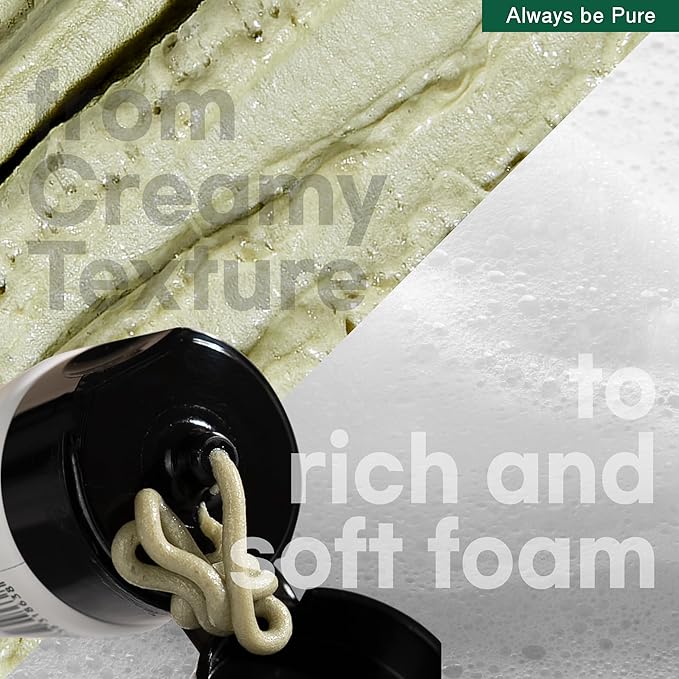 Real Green Tea Pore Deep Cleanser 100ml (3.38oz) - Soothing Clay Pack to Foam Face Wash -Blackhead Remover, Deep Pore Purifying Cleanser for Dry Skin, Gentle Korean Skincare