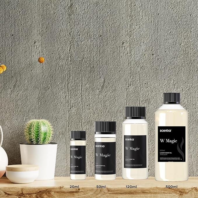 Scentia W Magic Hotel Diffuser Oil Inspired by 5-Star Hotel - 50 mL 1.69 fl oz - Fragrance Oil Blend Bergamot, Lemongrass & Jasmine for Aromatherapy Diffusers Humidifiers - Thanksgiving & Holiday Gift