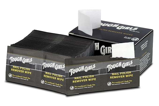 | Nail Polish Remover Wipes | 100% Non-Acetone | Secure Adhesive Strip | Rose Oil | Pre-moistened 2-Ply (800 Pack)