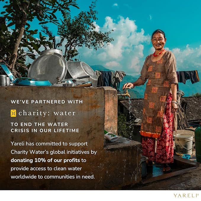 YARELI Pure Castile Soap Liquid, Unscented, with All Organic Oils for Adults, Kids and Babies as Body Wash or Hand Soap, 64oz Refill