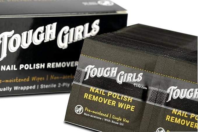 | Nail Polish Remover Wipes | 100% Non-Acetone | Secure Adhesive Strip | Rose Oil | Pre-moistened 2-Ply (800 Pack)
