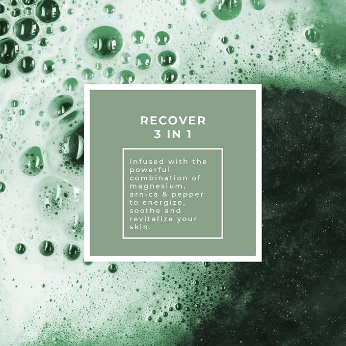 Pecksniff's Recover Magnesium 3-in-1 Arnica and Pepper Shower Gel | 500ml /16.9 Fl Oz