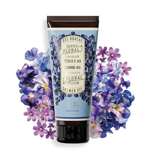 Panier des Sens - Iris Moisturizing Body Wash for Women & Men - Gentle Shower Gel with 96% Natural Ingredients for Normal & Sensitive Skin - Body Care Made in France, SLS Free, Vegan - 6.8 Fl Oz