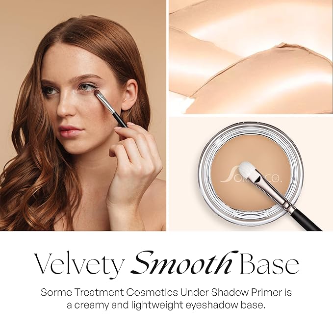 Sorme Cosmetics PRO Eyeshadow, All In One Eye Primer for Smooth and Crease-Resistant Eye Makeup, Waterproof and Long Lasting, Nude Translucent Shade, More Vibrant Makeup Color