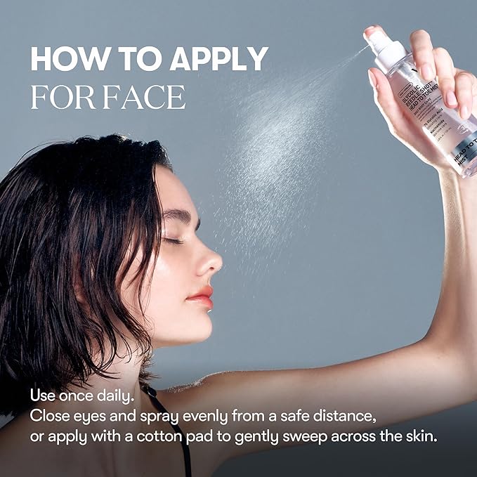 VT COSMETICS 7% Glycolic Acid Reedle Shot Head-to-Toe Mist with Niacinamide, Exfoliating Spray for Bumpy & Strawberry Skin, Dark Spots, Skin Texture, Keratosis Pilaris, Korean Skincare (4.05 fl oz)