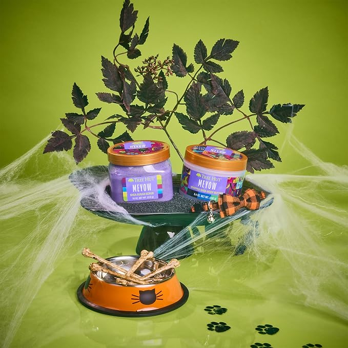 Tree Hut Shea Sugar Scrub Meyow | Exfoliating Body Scrub Removes Dead, Dry Skin for a Soft & Hydrated Feel | Nourishing Essential Body Care | 18 fl oz.