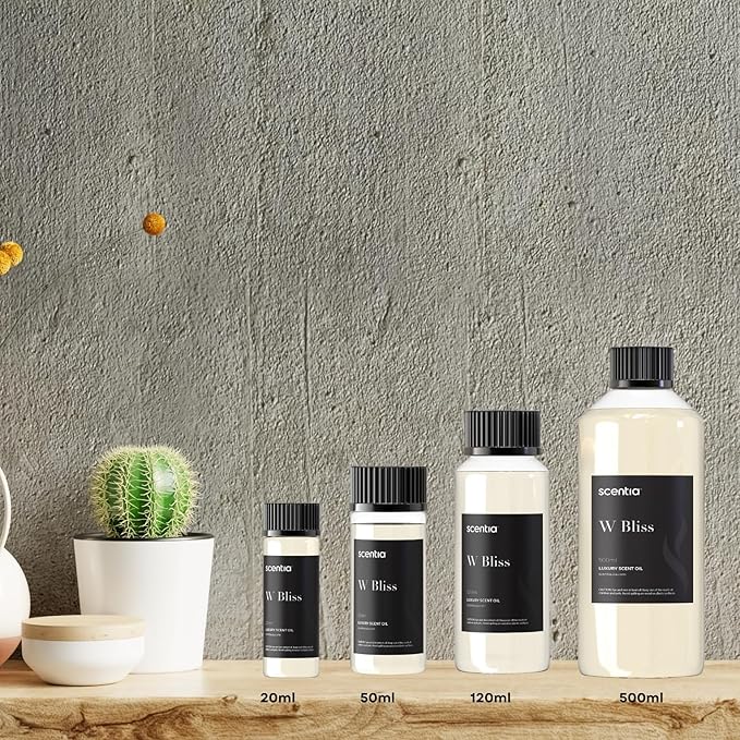 Scentia W Magic Hotel Diffuser Oil Inspired by 5-Star Hotel - 50 mL 1.69 fl oz - Fragrance Oil Blend Bergamot, Lemongrass & Jasmine for Aromatherapy Diffusers Humidifiers - Thanksgiving & Holiday Gift