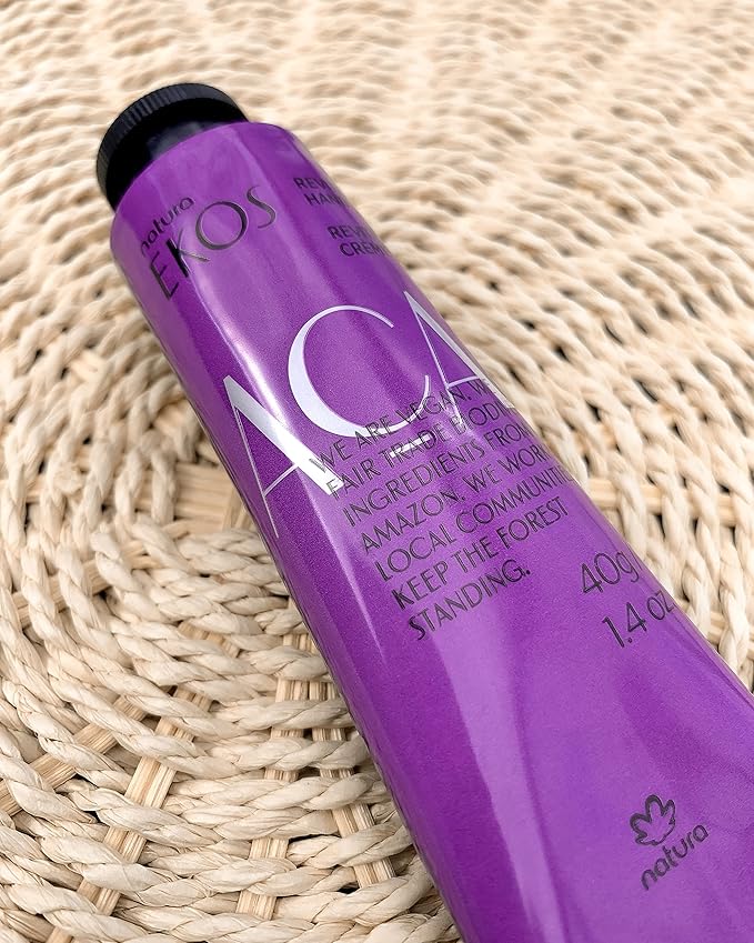 Natura - Ekos Açaí Hand Cream - Anti-Dullness Hand Balm - Recharge the Skin - Fast Absorption - Skin Moisturizer - Vegan Skin Care - Brazilian Beauty Secrets - Self Care & Body Care - 1.41oz (40g)