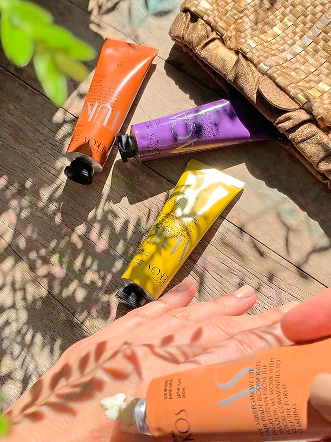 Natura - Passion Fruit Hand Cream - Calming Balm - Fast Absorption - 24-Hour Deep Hydration Skin Moisturizer - Vegan Skin Care - Brazilian Beauty Secrets - Self Care & Body Care - 2.6oz (75g)