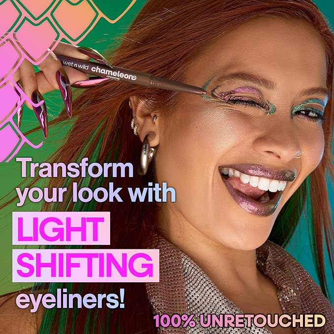 wet n wild Chameleon Chrome Eyeliner, Waterproof and Smudge-Proof, Multichrome Color Shift, Long-Lasting 18-Hour Wear, Cruelty-Free & Vegan - Superstar Suit